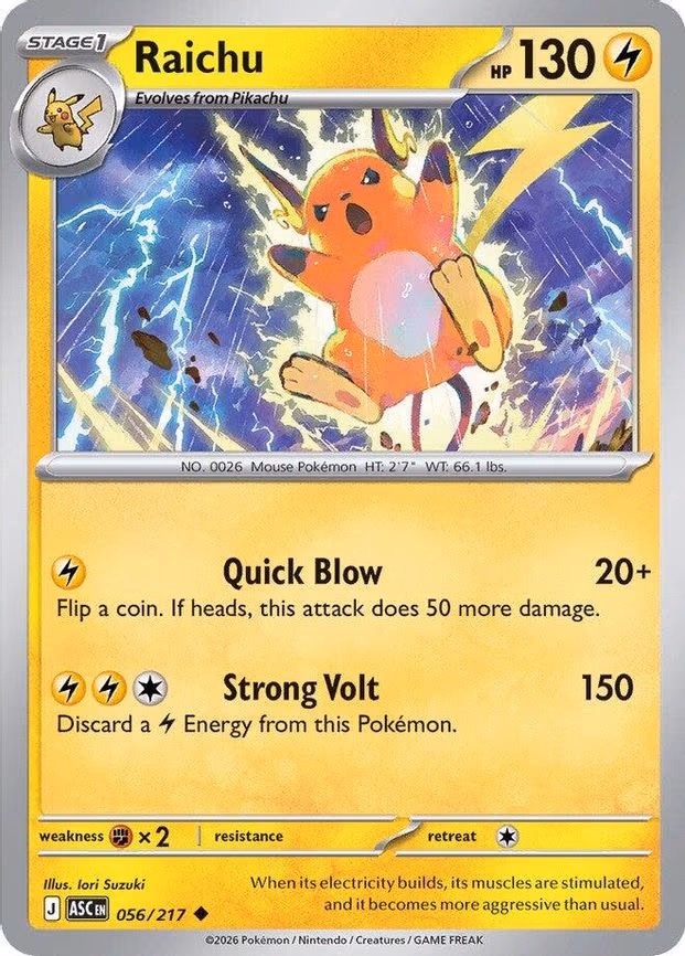 Raichu - Uncommon (056/217)