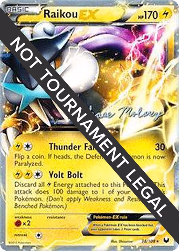 Raikou EX - 2012 (Chase Moloney) - Ultra Rare (38/108)
