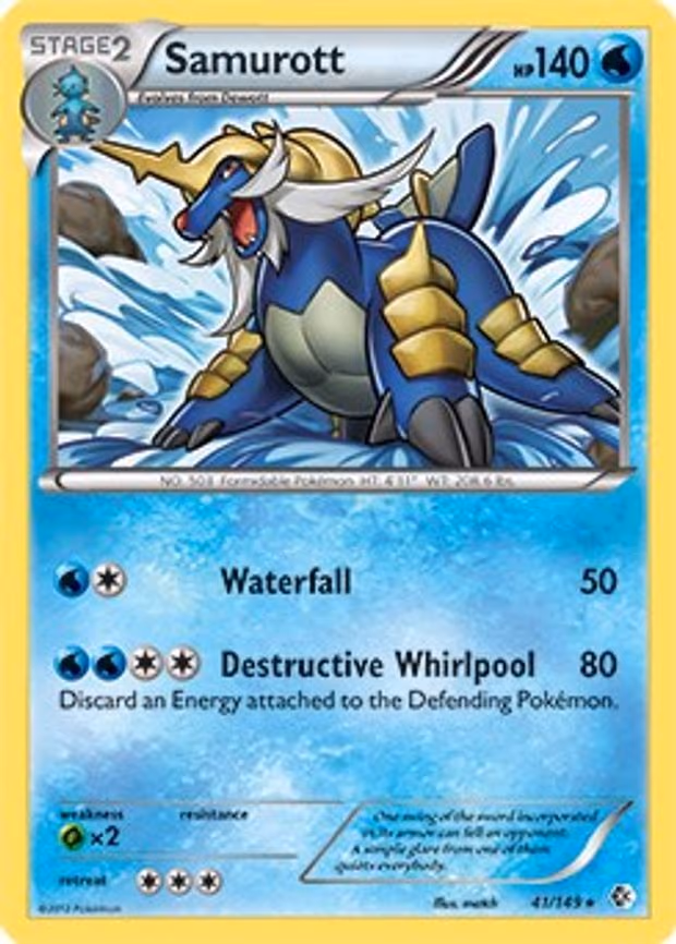 Samurott - 41/149 (BW Boundaries Crossed) - Rare (041/149)