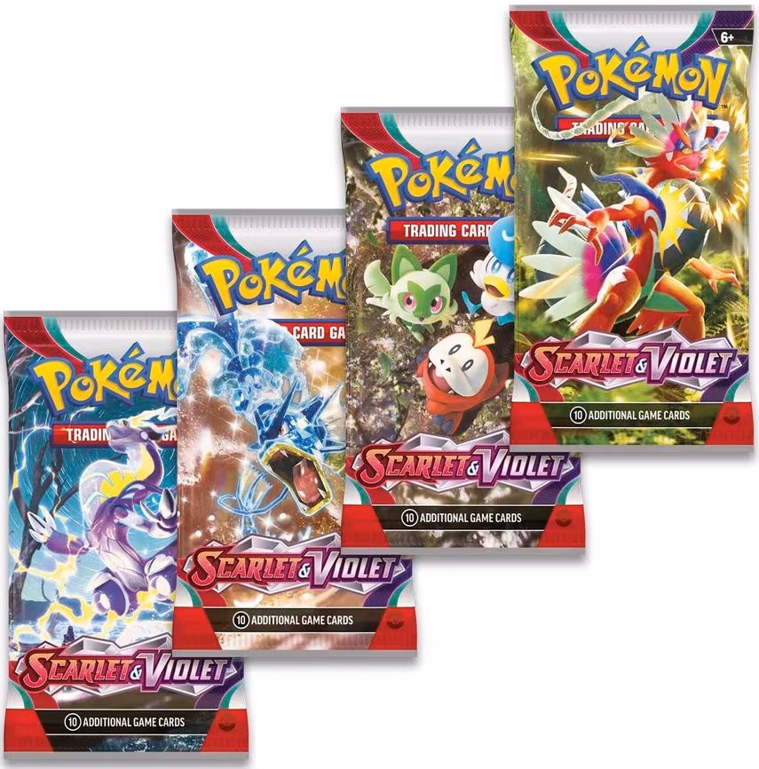 Scarlet & Violet Booster Pack Art Bundle [Set of 4]