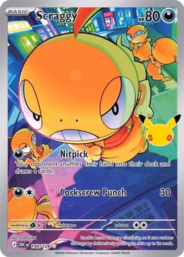 Scraggy - Illustration Rare (140/128)