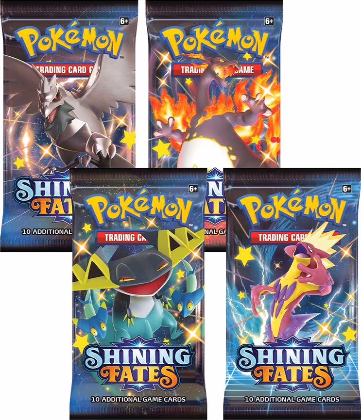 Shining Fates Booster Pack Art Bundle [Set of 4]