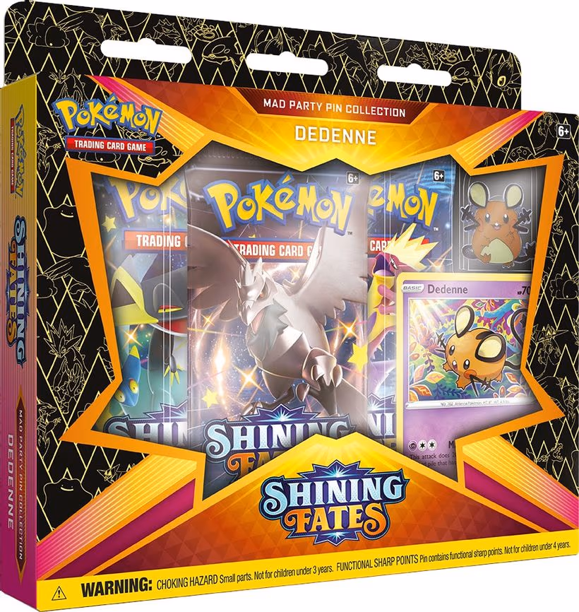 Shining Fates Mad Party Pin Collection [Dedenne]