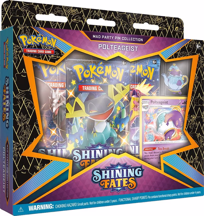 Shining Fates Mad Party Pin Collection [Polteageist]