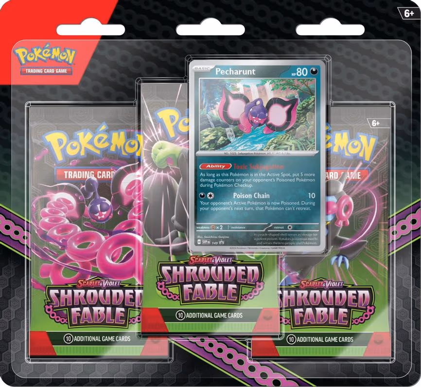 Shrouded Fable 3 Pack Blister [Pecharunt]
