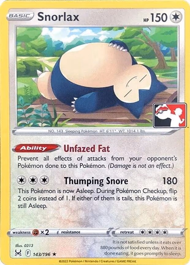 Snorlax - Rare (143/196)