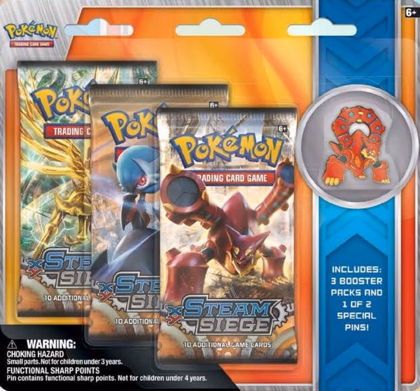 Steam Siege Collectible Pin 3 Pack Blister [Volcanion]