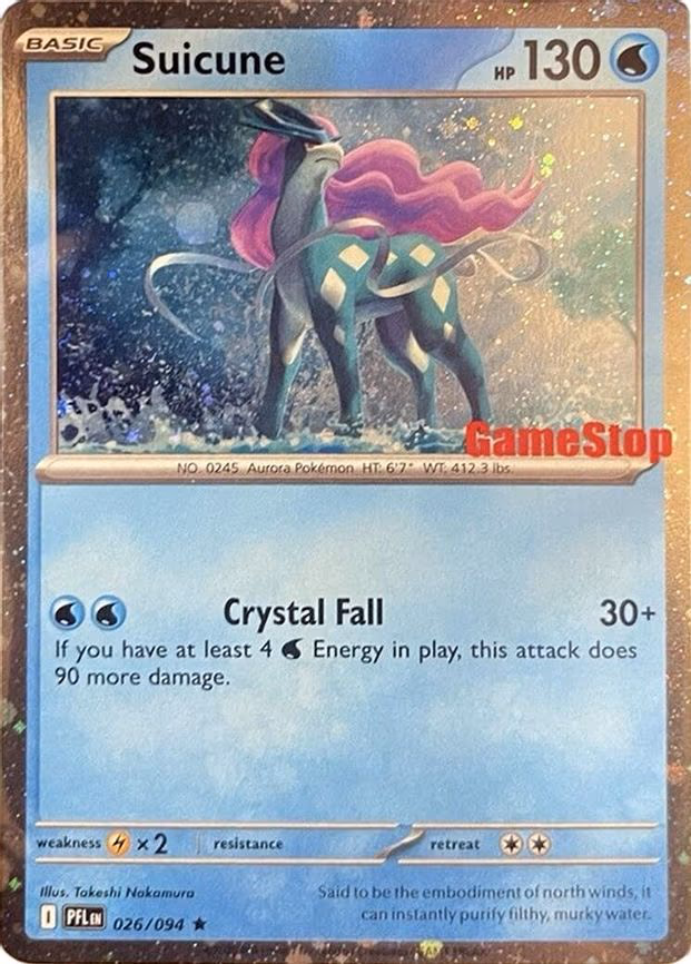 Suicune (Cosmos Holo) (Gamestop Exclusive) - Promo (026/094)
