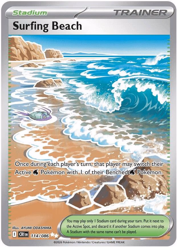 Surfing Beach - Ultra Rare (114/086)