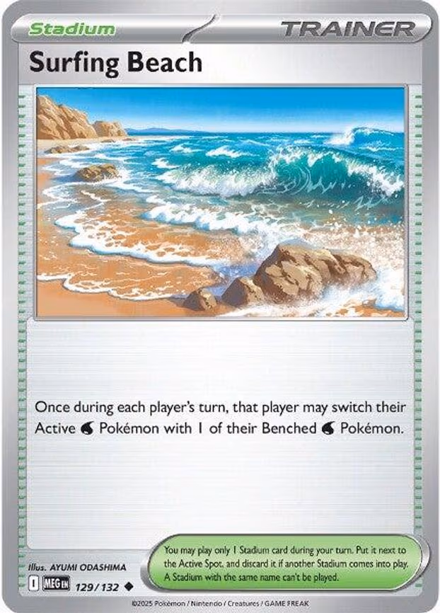 Surfing Beach - Uncommon (129/132)