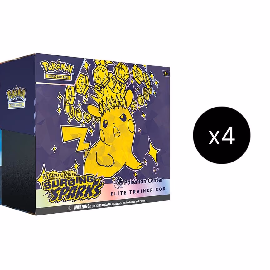 Surging Sparks Pokemon Center Elite Trainer Box (Exclusive) Case