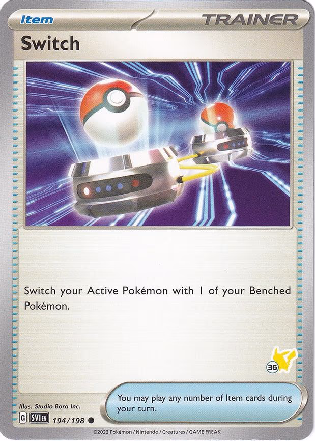 Switch - Pikachu 36 - Common (194/198)