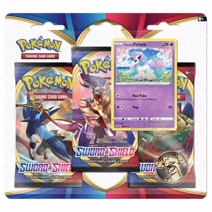 Sword & Shield 3 Pack Blister [Galarian Ponyta]