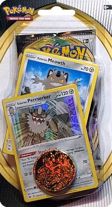 Sword & Shield Single Blister Pack [Galarian Meowth & Galarian Perrserker]