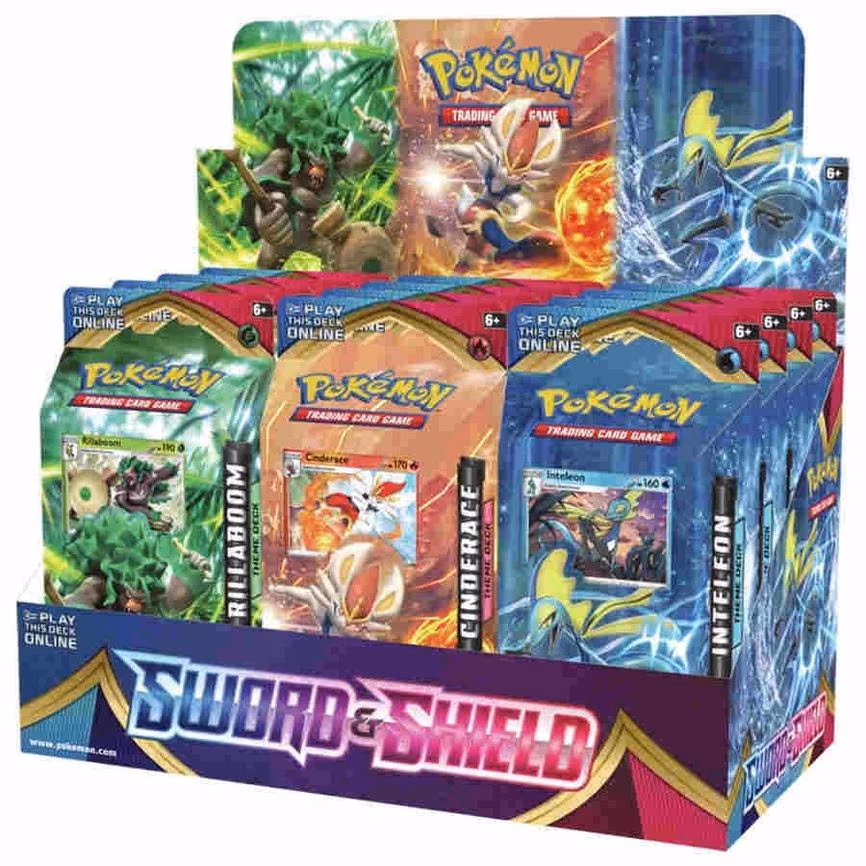 Sword & Shield Theme Deck Display