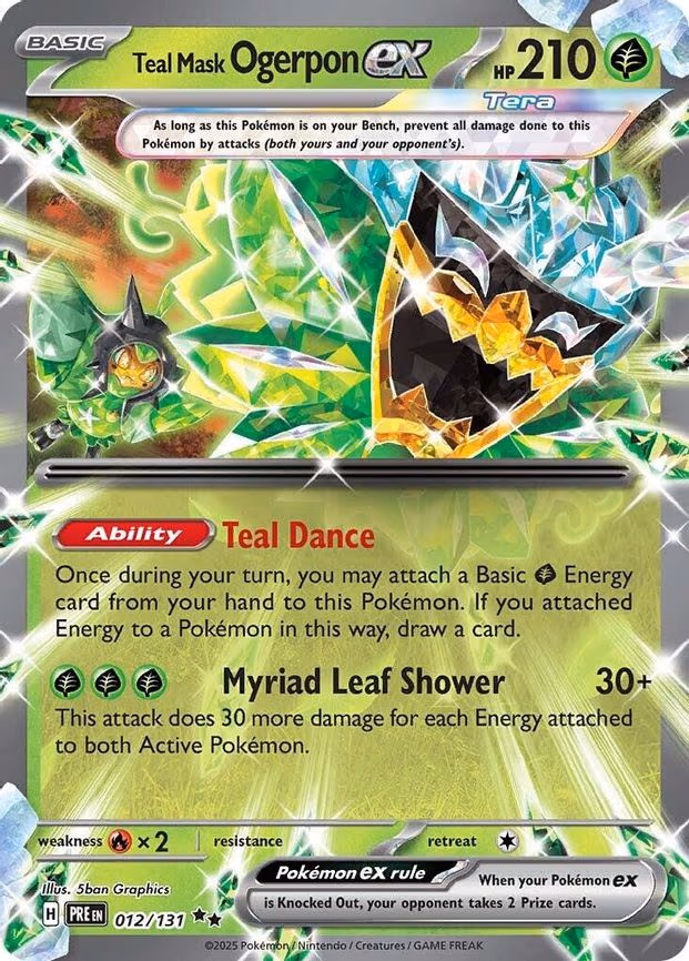 Teal Mask Ogerpon ex - Double Rare (012/131)