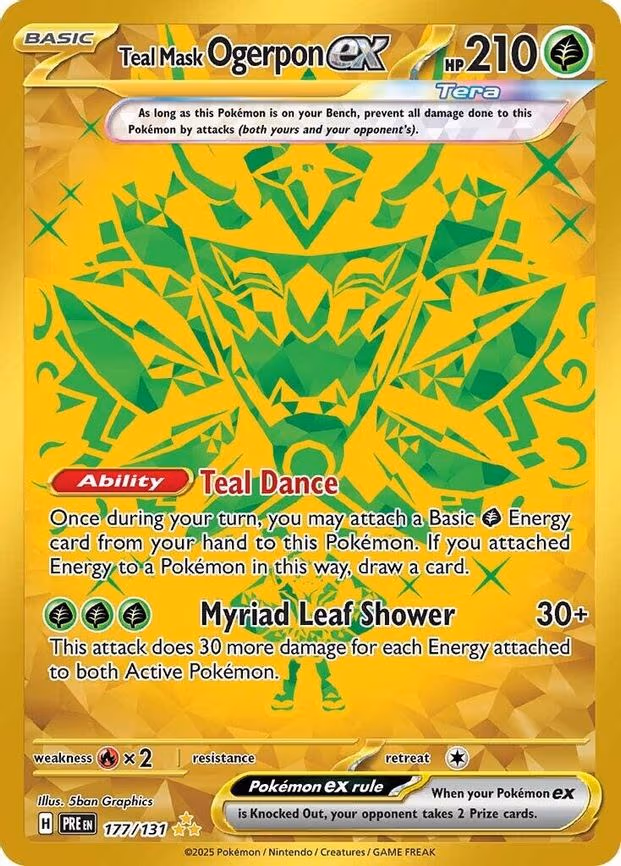 Teal Mask Ogerpon ex - Hyper Rare (177/131)