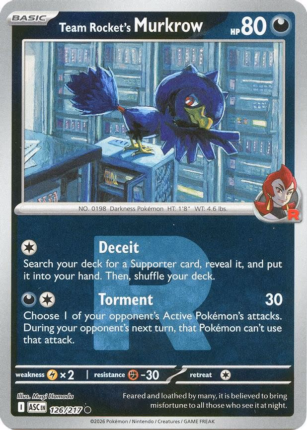 Team Rocket's Murkrow (Team Rocket) - Common (126/217)