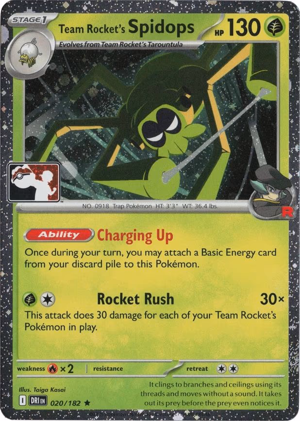 Team Rocket's Spidops - Rare (020/182)