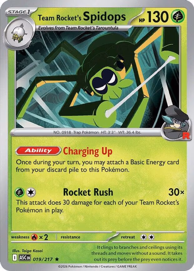 Team Rocket's Spidops - Rare (019/217)