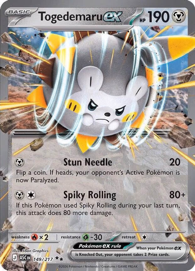 Togedemaru ex - Double Rare (149/217)