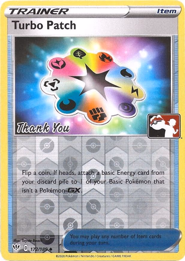 Turbo Patch - 172/189 (Pokemon League) [Thank You] - Promo (172/189)