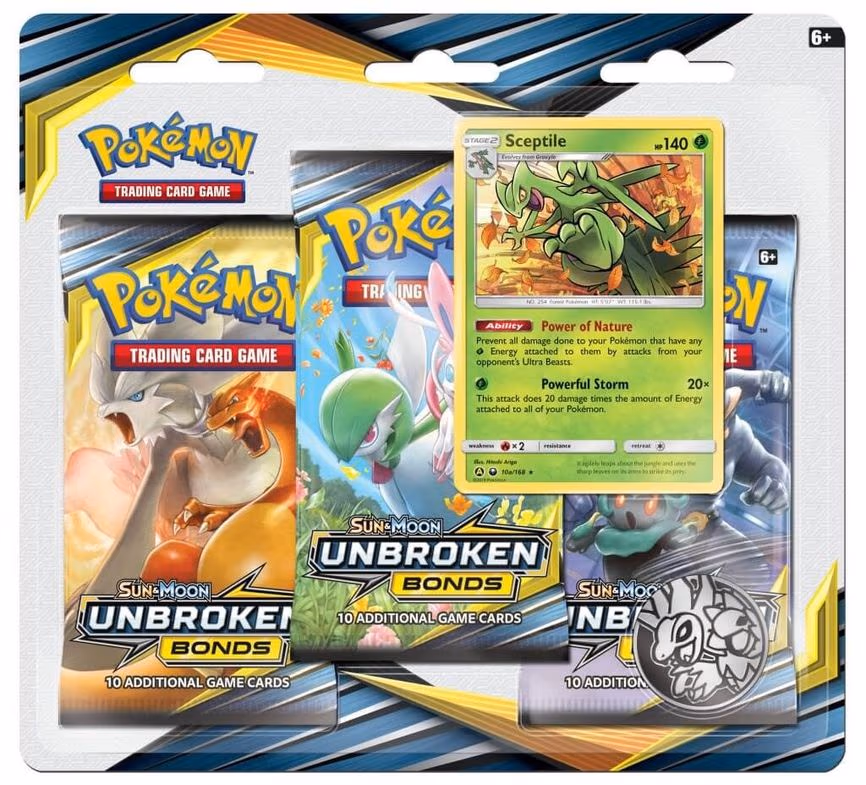 Unbroken Bonds 3 Pack Blister [Sceptile]