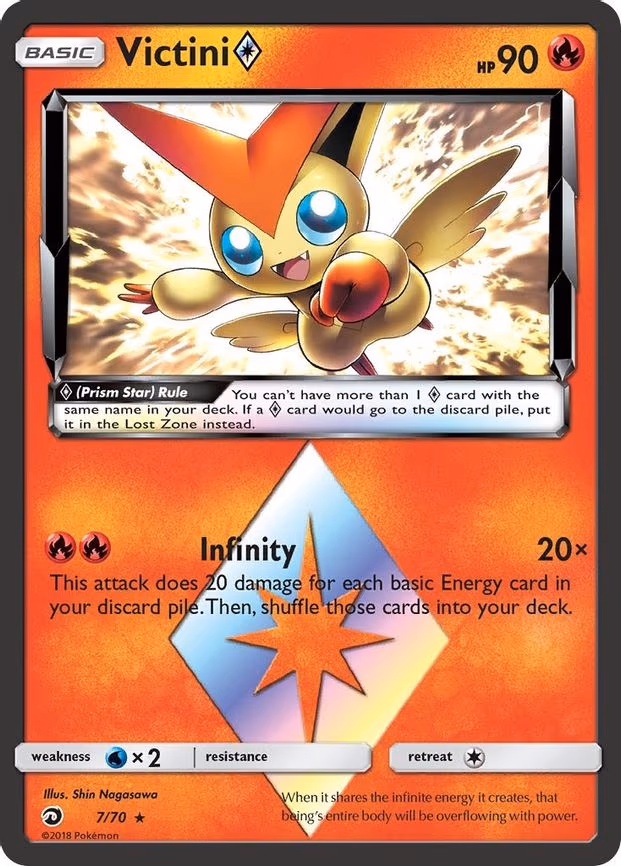 Victini Prism Star - Prism Rare (7/70)