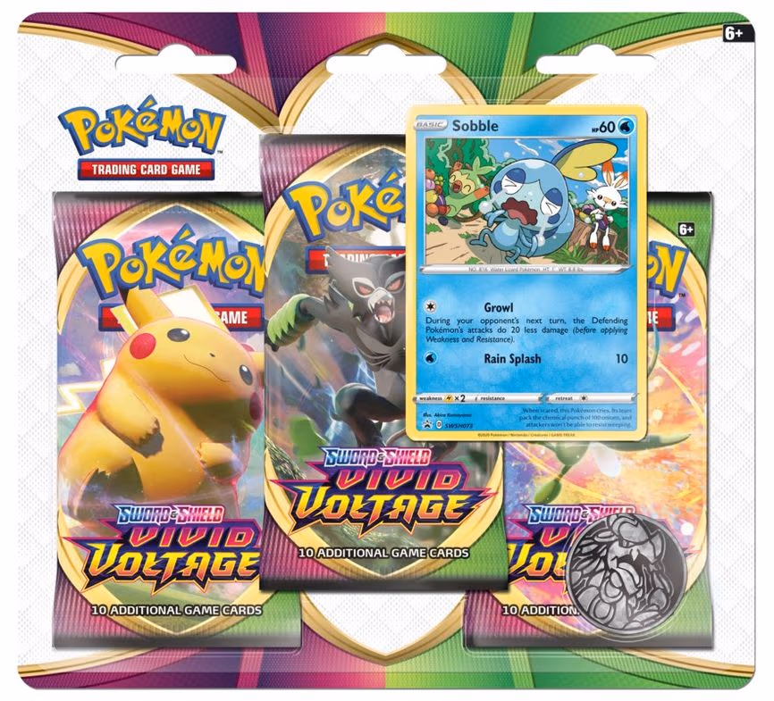 Vivid Voltage 3 Pack Blister [Sobble]