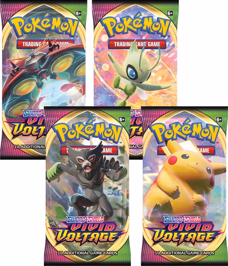 Vivid Voltage Booster Pack Art Bundle [Set of 4]
