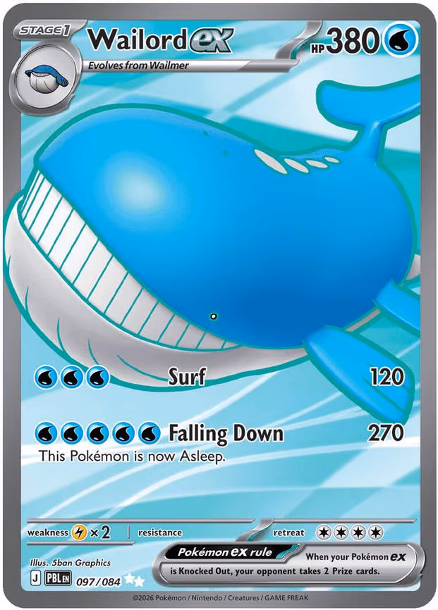 Wailord ex - Ultra Rare (097/084)