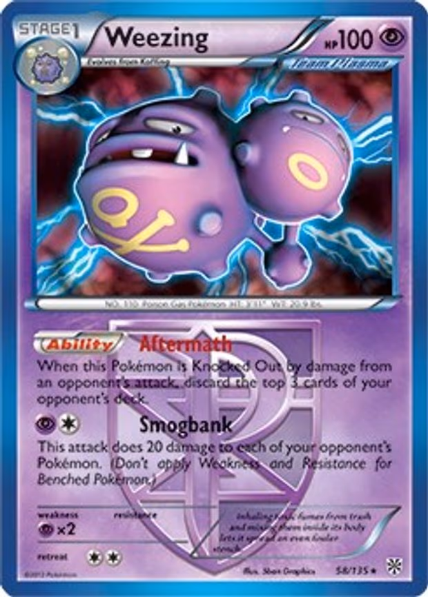 Weezing - 58/135 (BW Plasma Storm) - Rare (058/135)