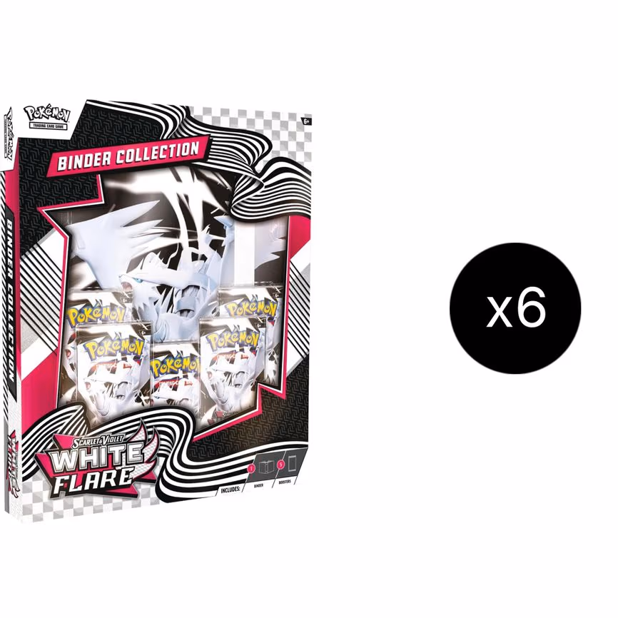 White Flare  Binder Collection Case
