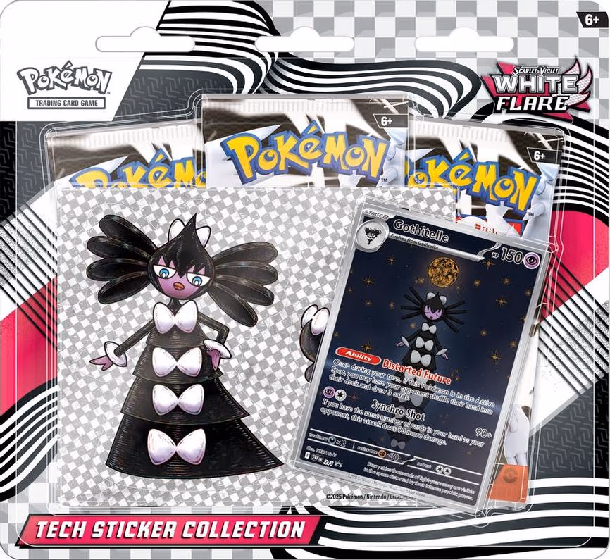 White Flare Tech Sticker Collection