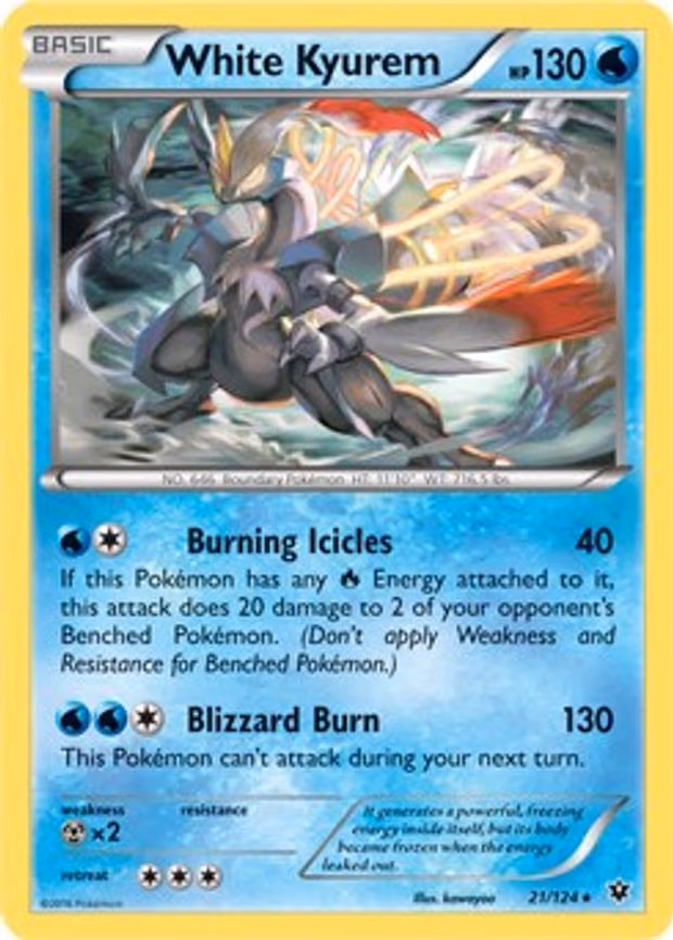 White Kyurem - 21/124 (XY Fates Collide) - Rare (021/124)
