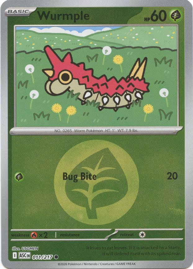 Wurmple (Energy Symbol Pattern) - Common (011/217)