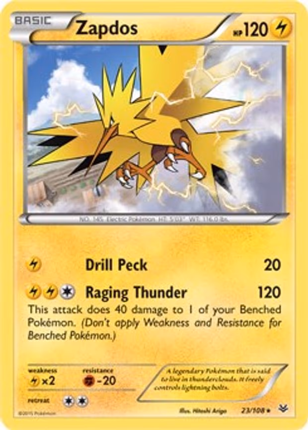 Zapdos - 23/108 (XY Roaring Skies) - Holo Rare (023/108)