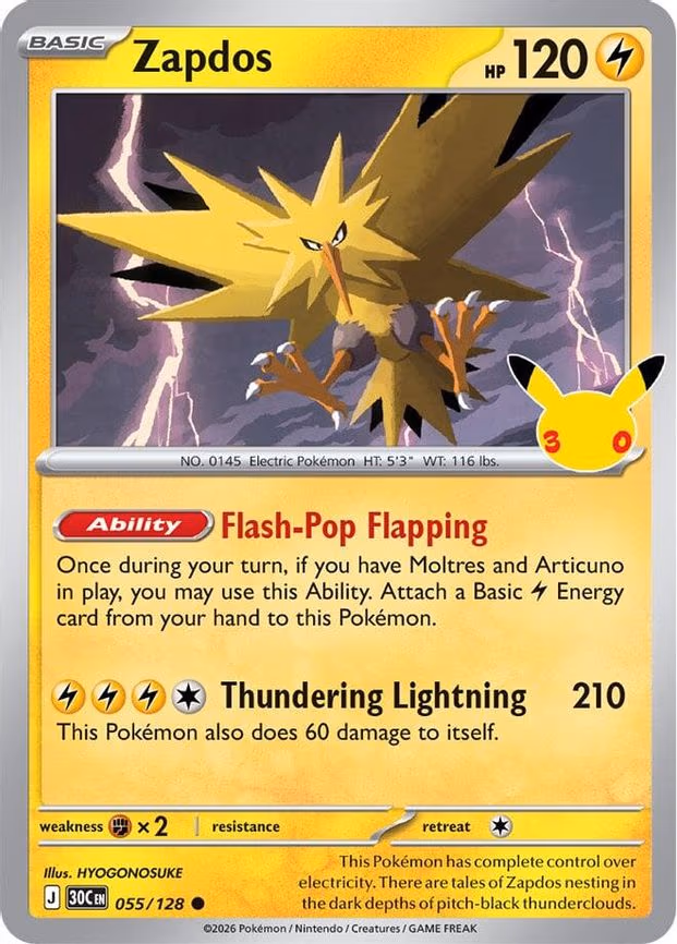 Zapdos - Common (055/128)