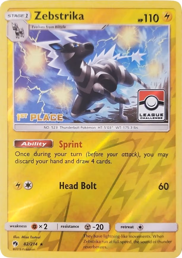 Zebstrika - 82/214 (League Challenge) - Promo (082/214)