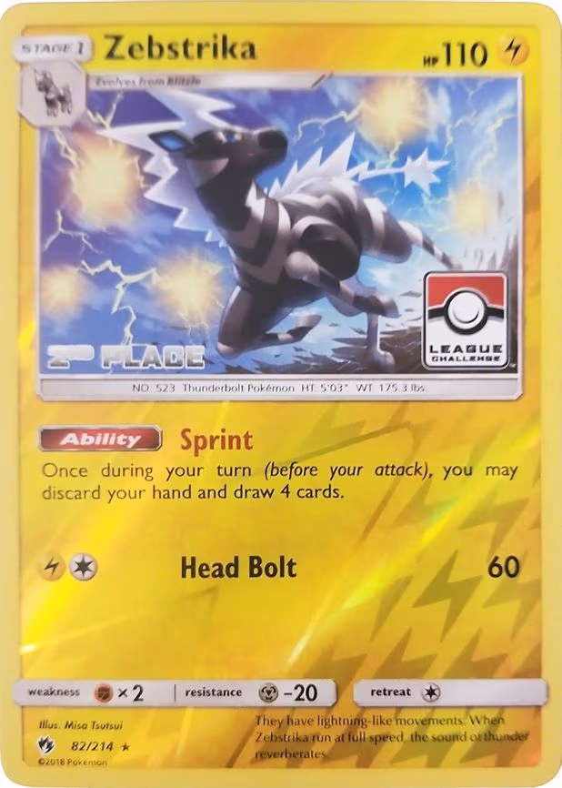 Zebstrika - 82/214 (League Challenge) - Promo (082/214)