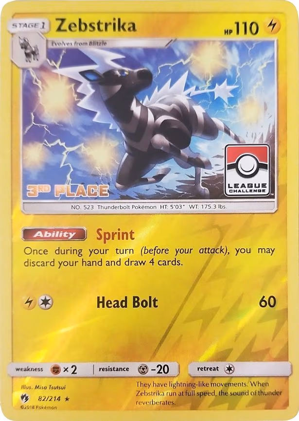 Zebstrika - 82/214 (League Challenge) - Promo (082/114)