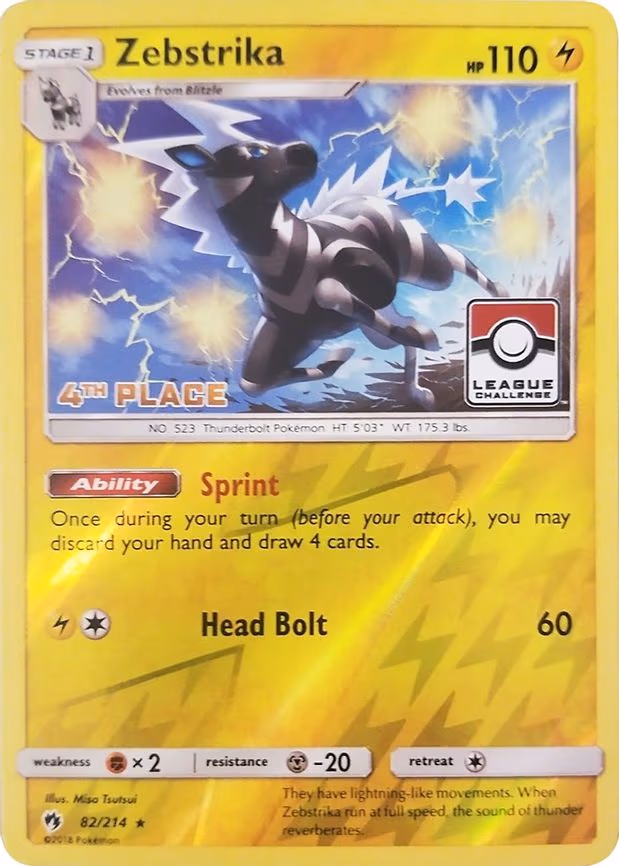Zebstrika - 82/214 (League Challenge) - Promo (082/214)