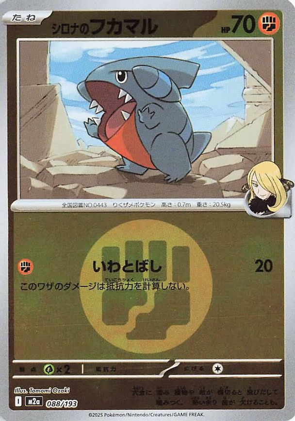 Cynthia's Gible (Energy Symbol Pattern) (088/193)