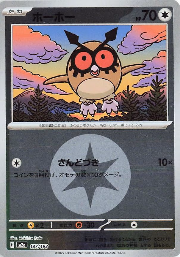 Hoothoot (Energy Symbol Pattern) (137/193)