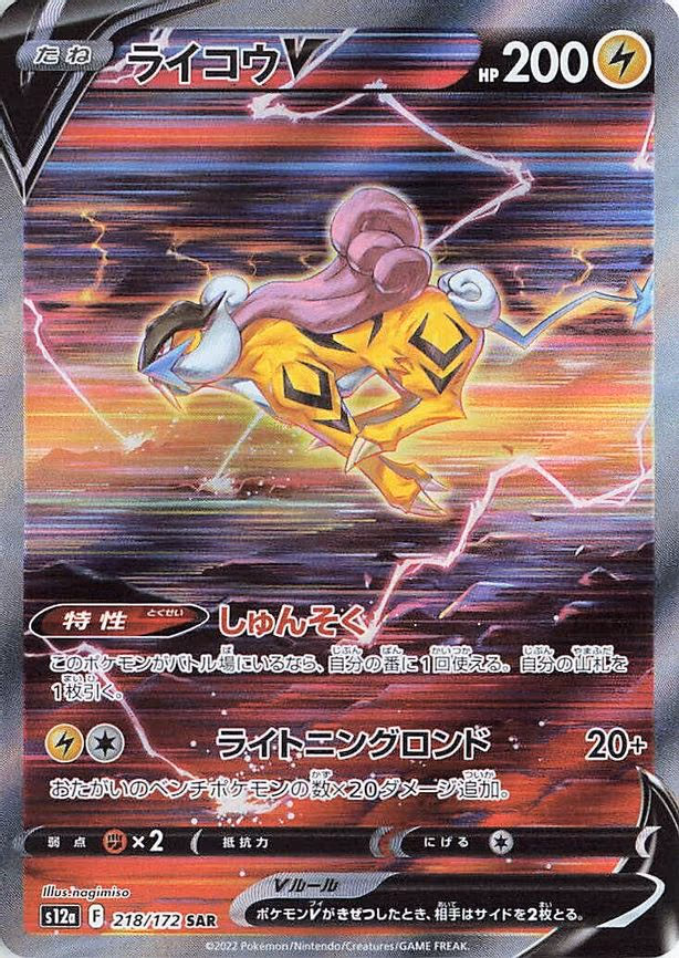 Raikou V - Special Art Rare (218/172)