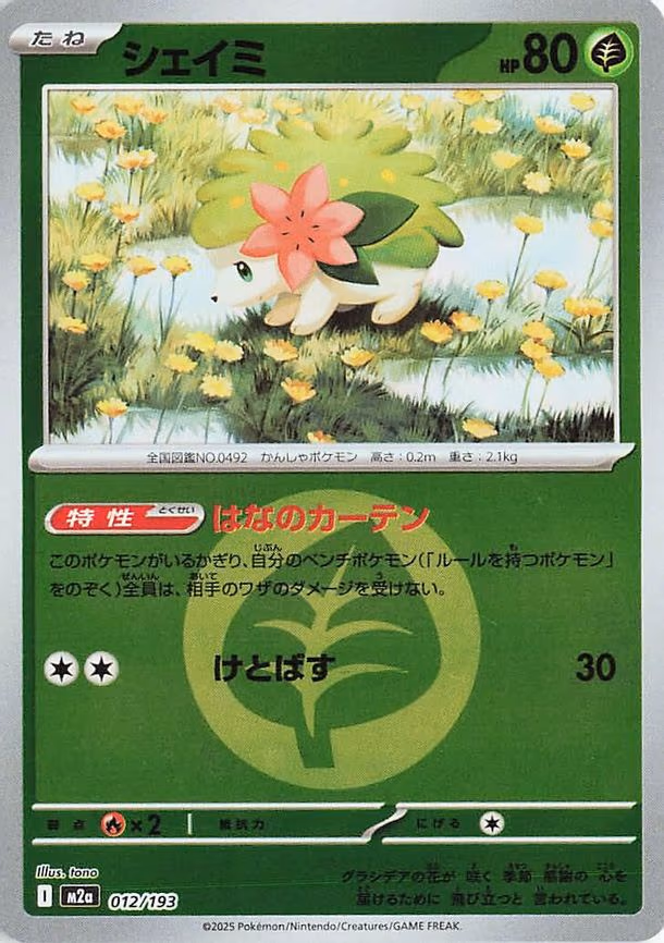 Shaymin (Energy Symbol Pattern) (012/193)