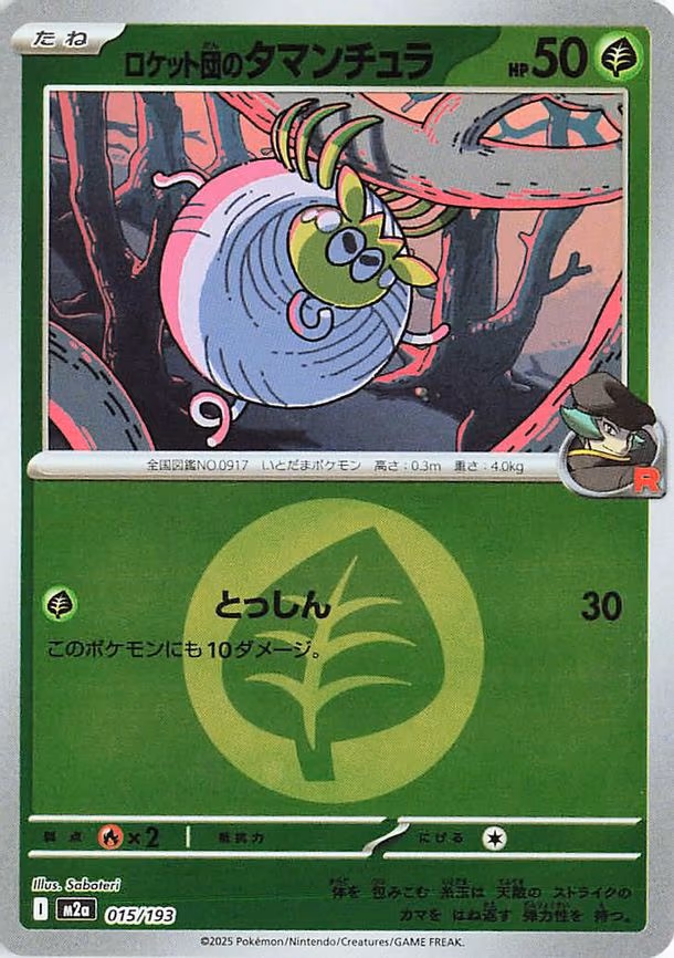 Team Rocket's Tarountula (Energy Symbol Pattern) (015/193)