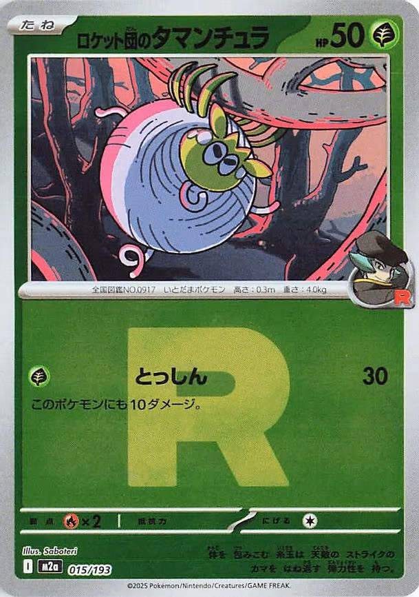 Team Rocket's Tarountula (Team Rocket Pattern) (015/193)