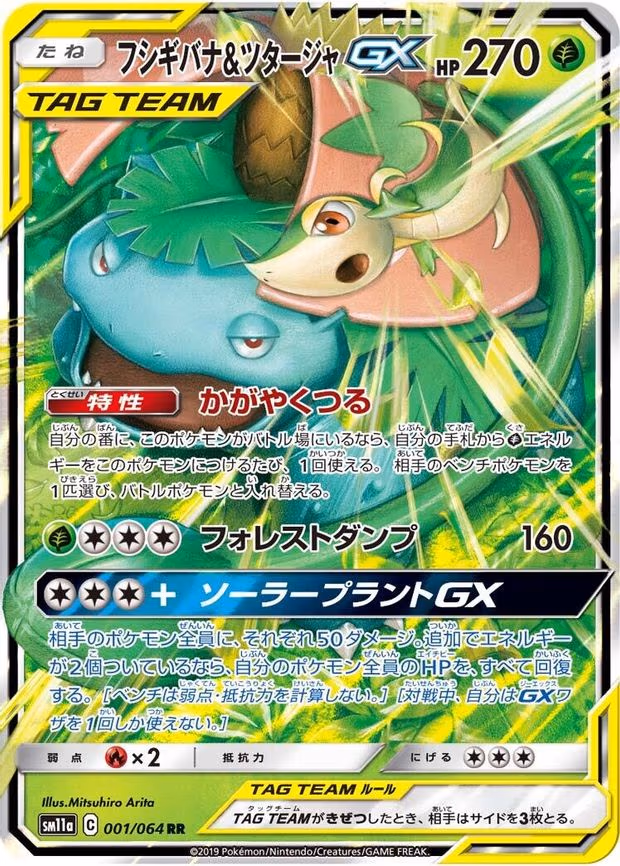 Venusaur & Snivy GX - Double Rare (001/064)