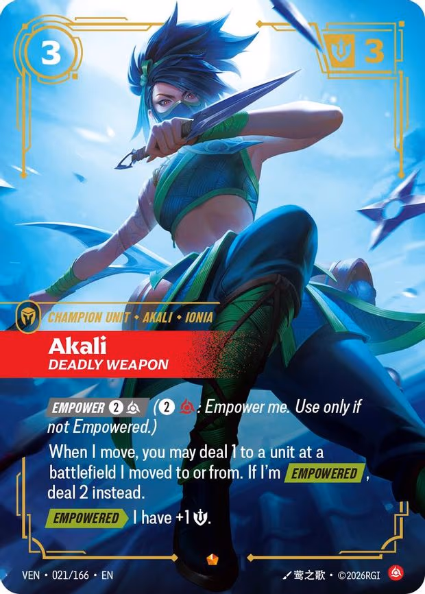 Akali, Deadly Weapon